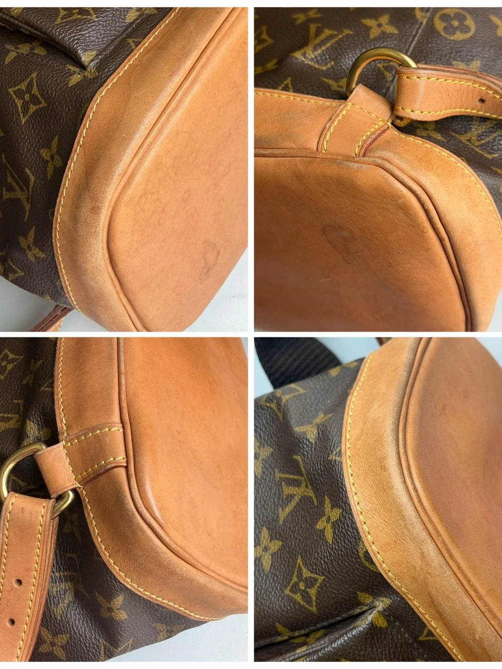 Authentic Louis Vuitton Montsouris GM Monogram Backpack Vintage Bag Tote
